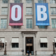 A banner hangs on the facade of the Chamber of Commerce building in Washington, DC.